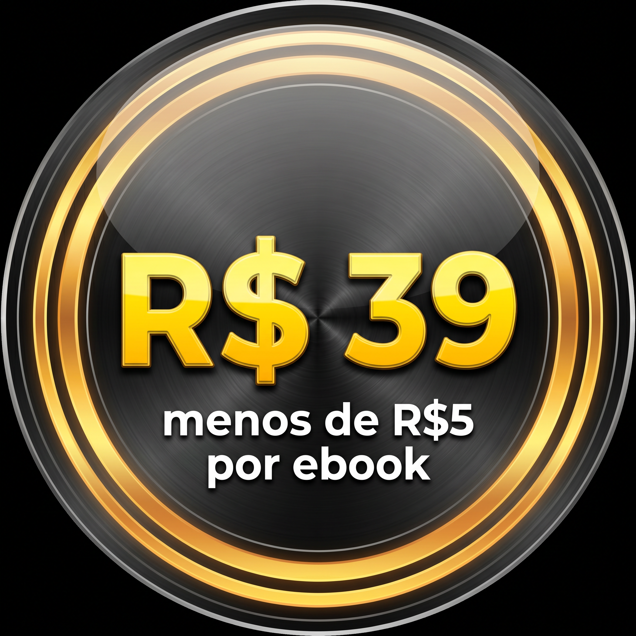 R$ 39 - Menos de R$5 por ebook